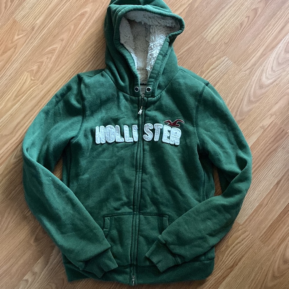 Hollister Sherpa lined zip up